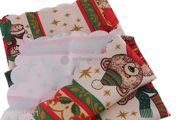 Good Quality Square Table Cloth Christmas Table Decoration