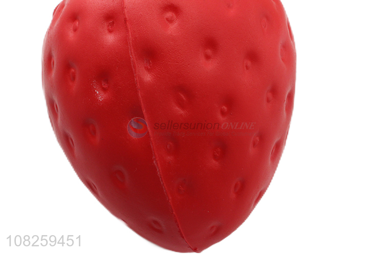 Hot selling anti-stress squeeze toys slow rising strawberry toy