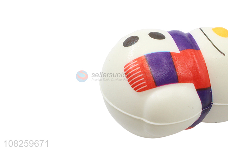 Hot sale cute Christmas snowman stress relief toy squishy toy