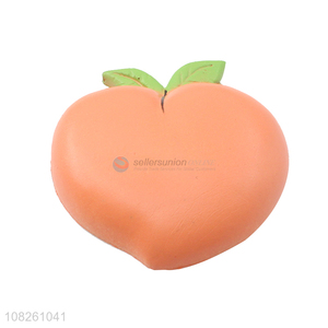 Good quality cute peach cell phone sticker vent toys