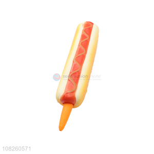 Wholesale price cartoon hotdog vent toy signing pen