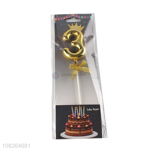 Hot sale number birthday cake decoration cake topper