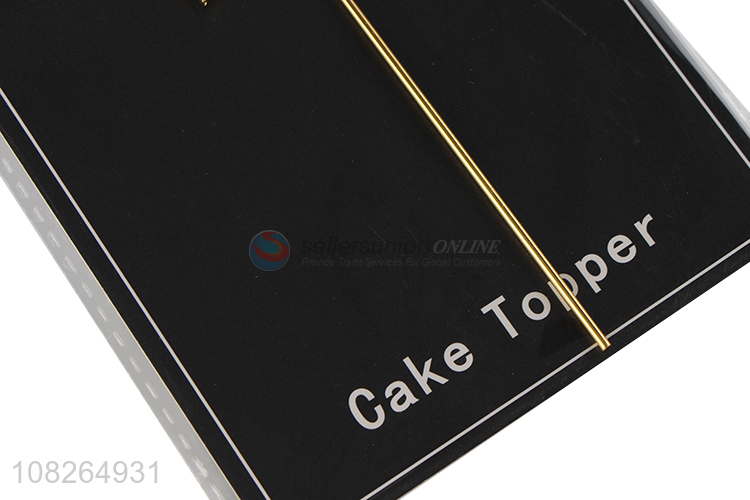 Hot items star shape golden cake decoration cake topper