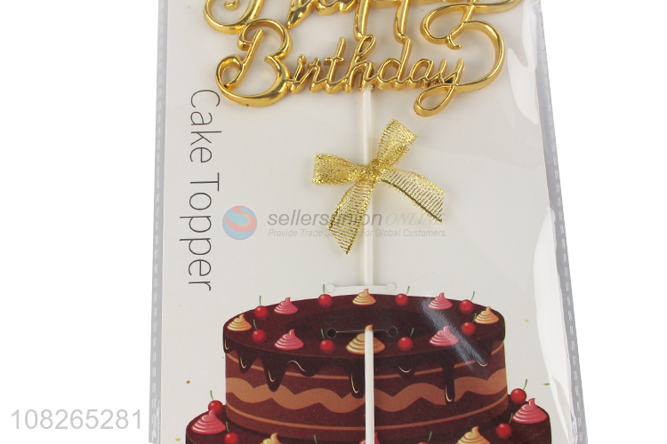 Good selling happy birthday cake decoration cake topper wholesale
