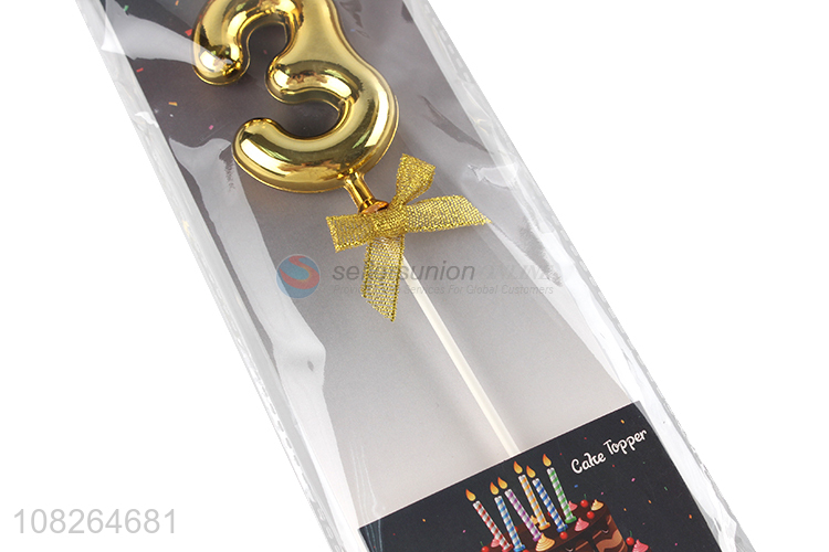 Hot sale number birthday cake decoration cake topper