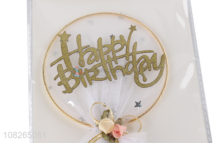 Hot selling happy birthday nice party cake topper wholesale
