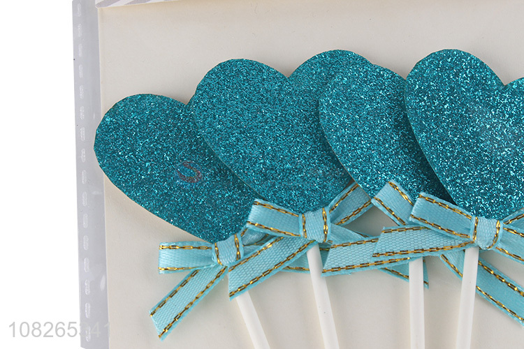 Hot products multicolor heart shape party supplies cake topper