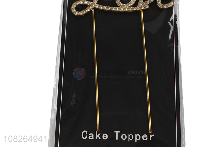 Top quality wedding love letter cake topper for decoration