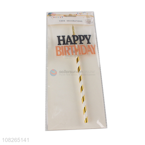 China products plastic happy birthday cake candle for sale