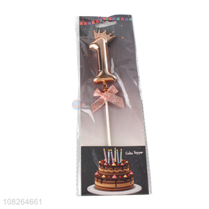 Wholesale from china number cake topper with top quality