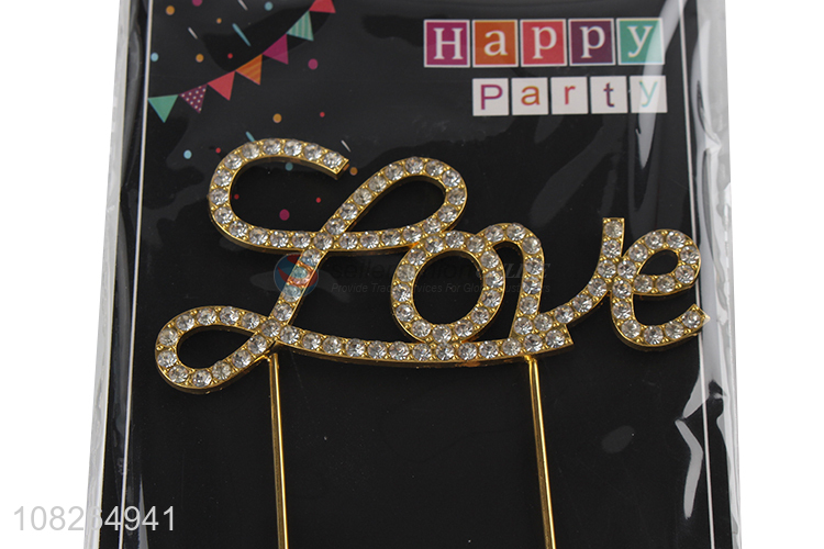 Top quality wedding love letter cake topper for decoration