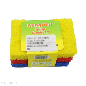 Fashion 3 Pieces Sponge <em>Scouring</em> <em>Pad</em> Set Wholesale