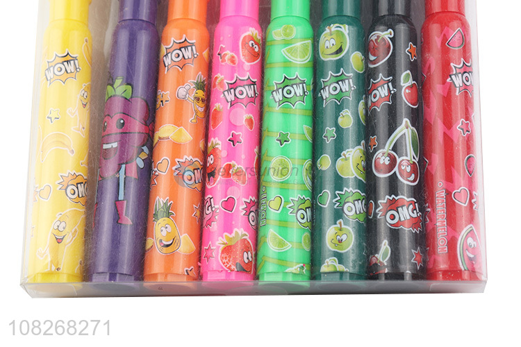 Popular Cartoon Pattern 8 Pieces Washable Water Color Pen Set