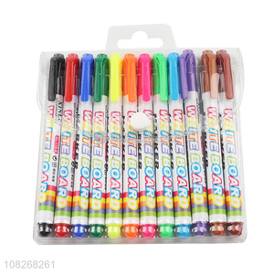 Wholesale 12 Pieces Colored Whiteboard Marker Set