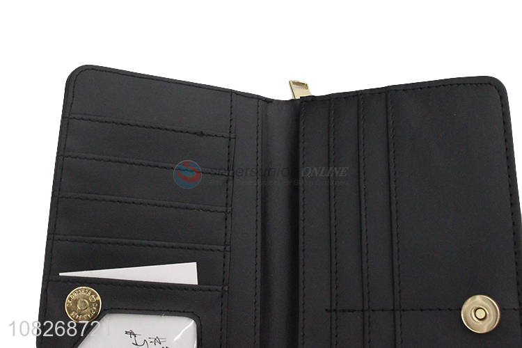 High quality business style pu leather long wallet for women female