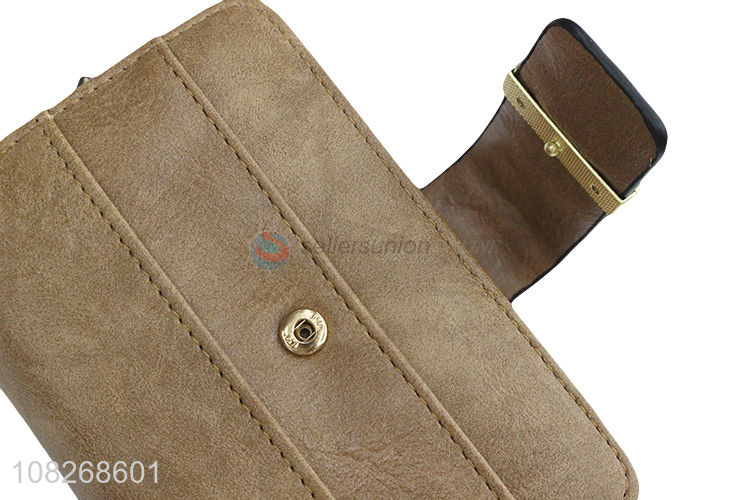 China imports bifold pu leather women wallets with zipper pocket