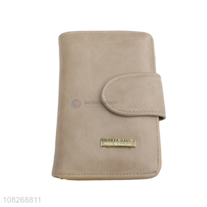 Factory price pu leather women wallets bifold wallet clutch wallet