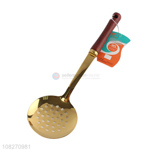 Wholesale price slotted spoon long handle colander