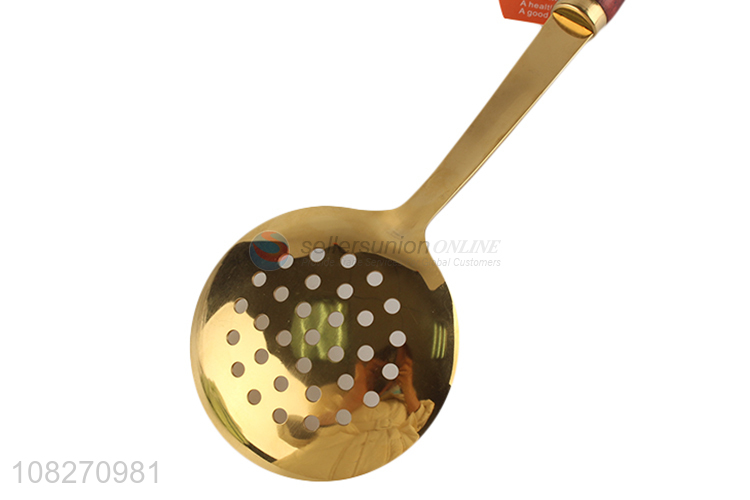 Wholesale price slotted spoon long handle colander