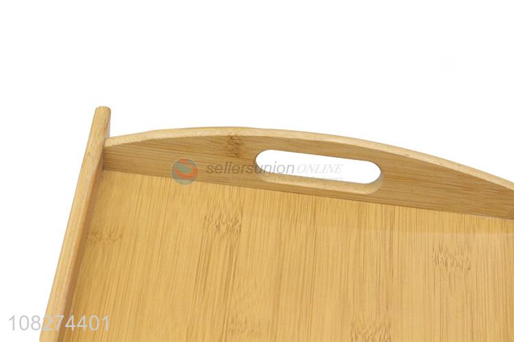 Wholesale natural bamboo food serving tray for restaurant hotel kitchen