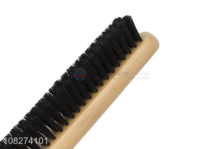 Wholesale custom logo wooden handle shoe cleaning brush scurbbing brush