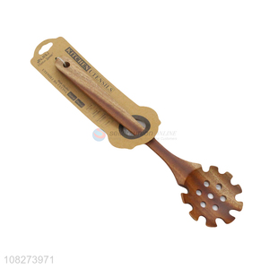 Wholesale wooden pasta and spaghetti serving spoon wooden cooking utensil
