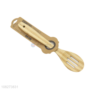 China imports slotted bamboo cooking spoon bamboo utensil for cooking