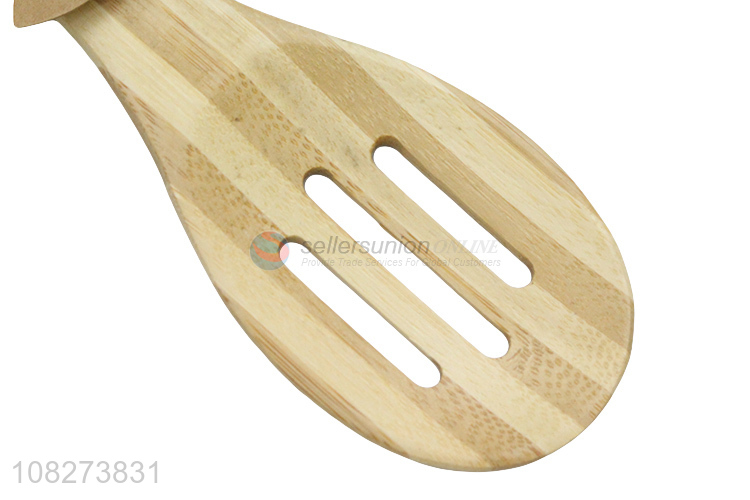 China imports slotted bamboo cooking spoon bamboo utensil for cooking