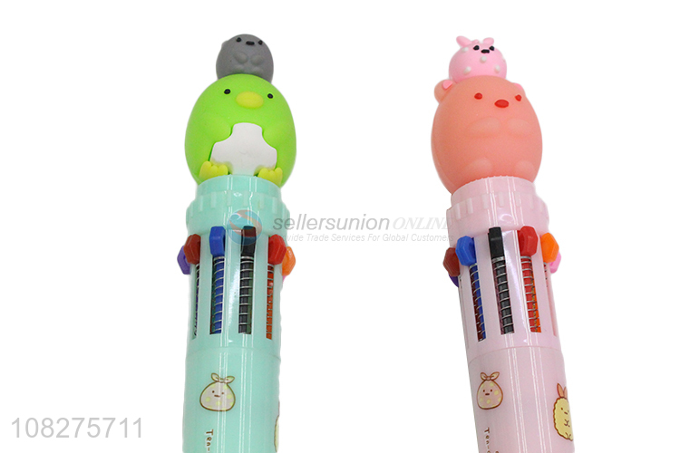 Wholesale Cartoon Design Ten Colors Ballpoint Pen