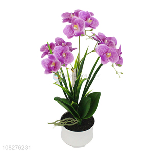 Factory price fake plants artificial flowers faux flowers in plastic pot