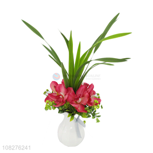 Popular artificial potted flowers fake flowers for room table decoration