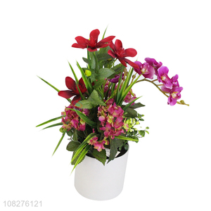 Good quality realistic fake flowers artificial potted flowers for outdoors