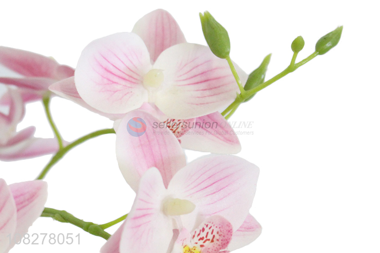 Good quality plastic artificial phalaenopsis home office ornament