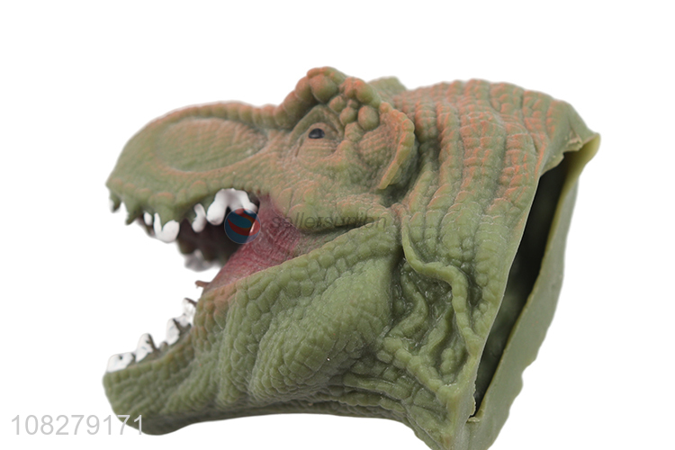 Good quality lifelike dinosaur animal hand puppets toy party favors