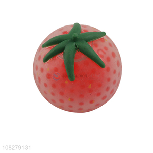 China supplier tomato shape soft squishy squeeze ball fidget toy