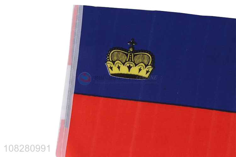 Wholesale price Liechtenstein national flag handheld small falg