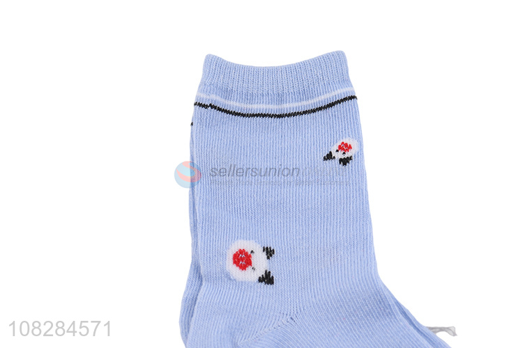 New design cute cartoon animal warm socks kids crew socks