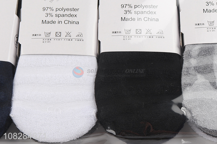 Factory price non-slip men boat socks men invisible socks