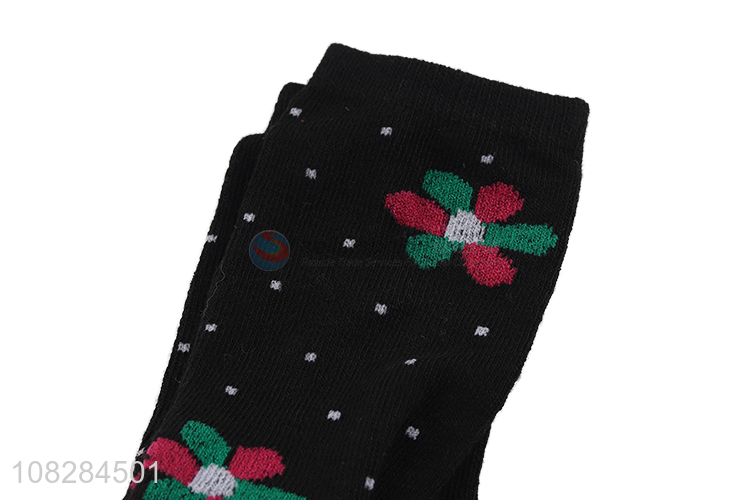 Wholesale kids warm socks winter thermal crew socks for girls