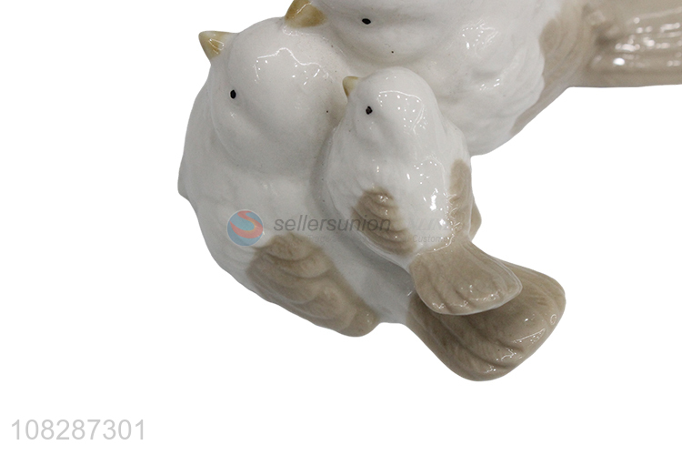 Hot products ceramic bird statues cute ceramic bird sculptures