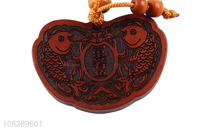 Popular products wood carved crafts keychain key ring for sale
