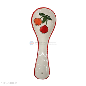 Yiwu market creative ceramic spoon kids dinner scoop wholesale