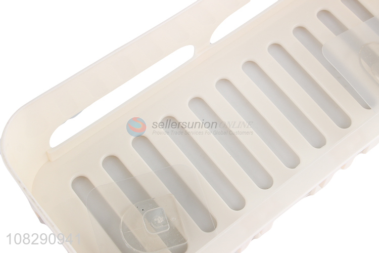 Online wholesale plastic bathroom shelf wall hangable rack