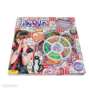 Good quality trendy beads jewelry bracelet making kits for kids