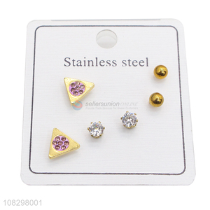 China imports stainless steel earrings set fashion stud earrings