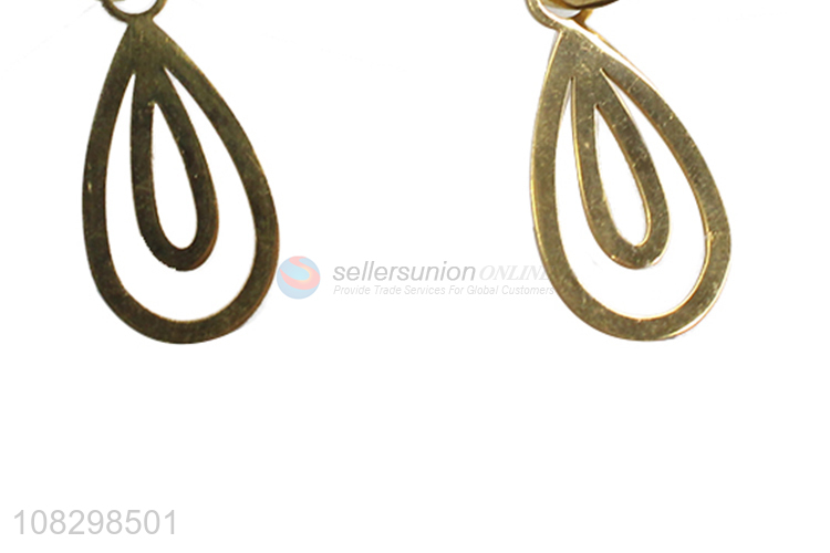 Wholesale stainless steel dangle hoop earrings fashion earrings