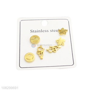 Factory Wholesale Stainless Steel Ear Stud Fashion Earrings