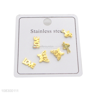 New Style Stainless Steel Ear Stud Fashion Jewelry For Women