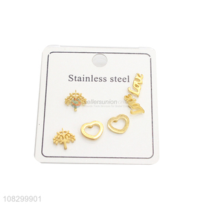 New Products Stainless Steel Earrings Fashion Ear Stud