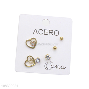 Exquisite Stainless Steel Stud Earrings Fashion Ear Stud